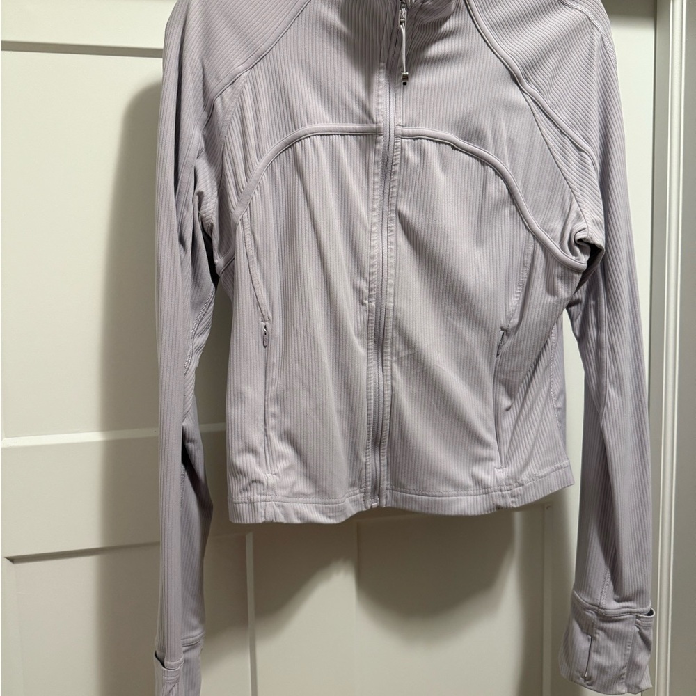 Lululemon Athletica Light Gray Zip-Up Hoodie